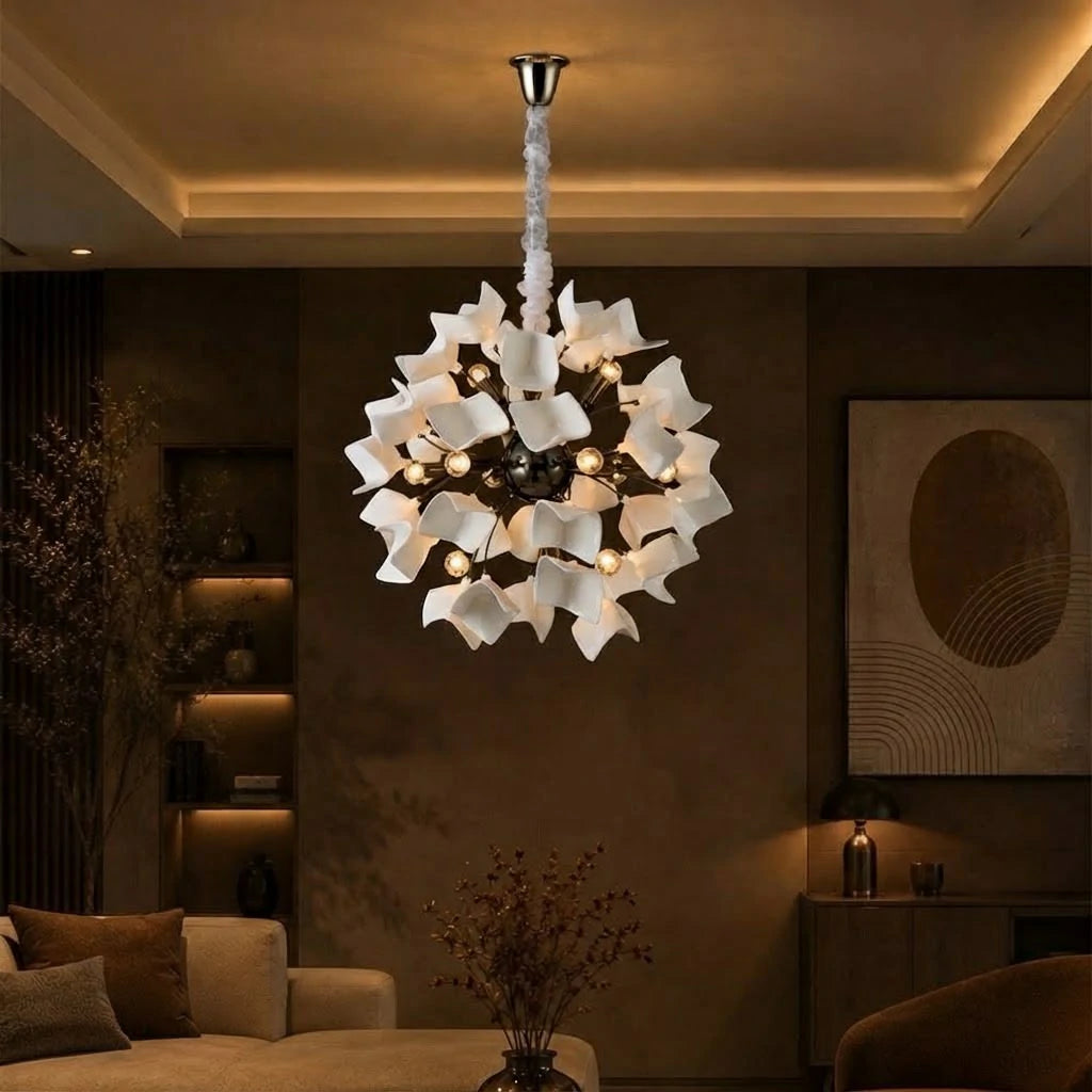 White Orchid Chandelier