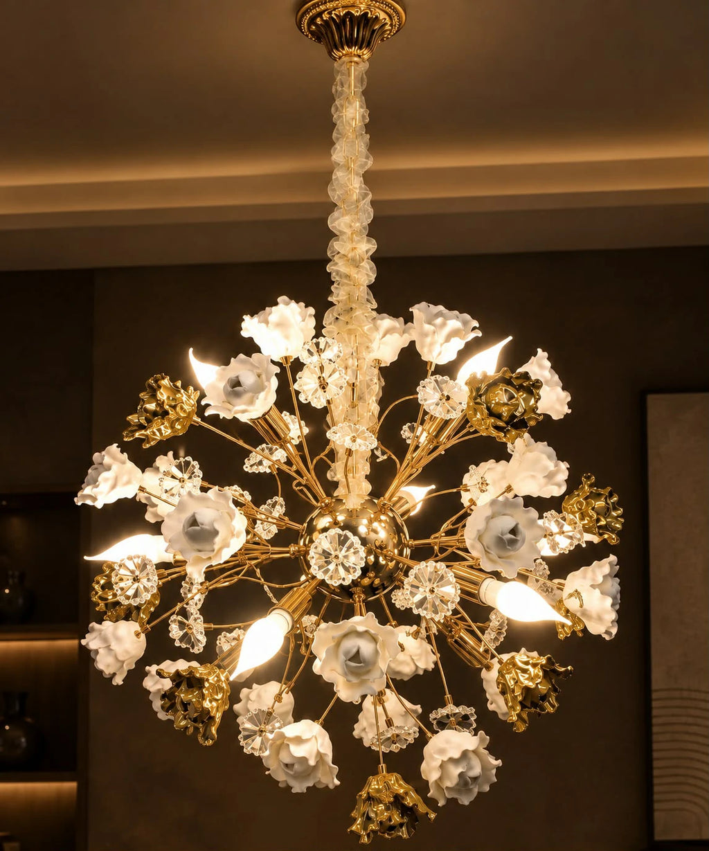 Rosalia Floral Chandelier – detail