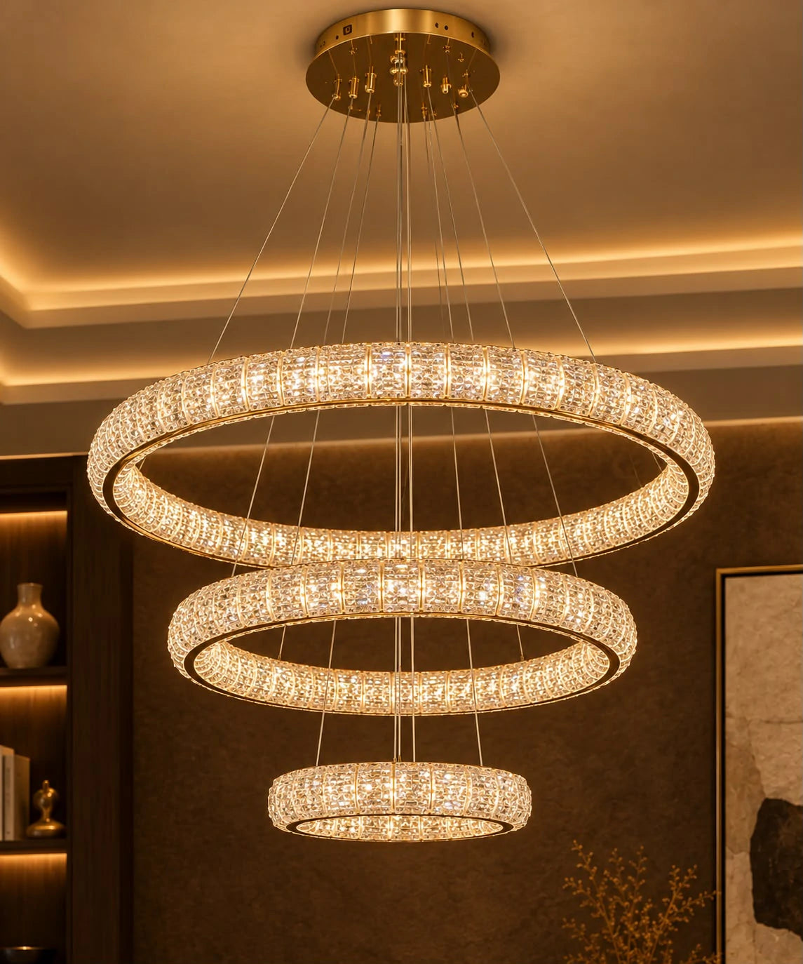 Aurelia Tiered Ring Pendant – installed