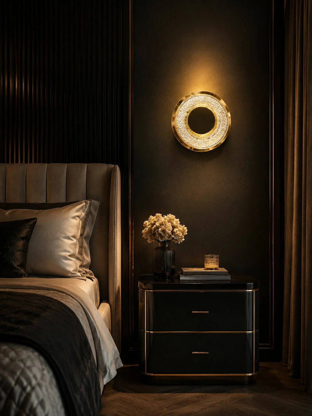 Glowing Crown Wall Sconce