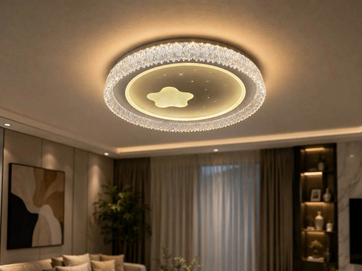 Aurora White Ceiling Light – warm light