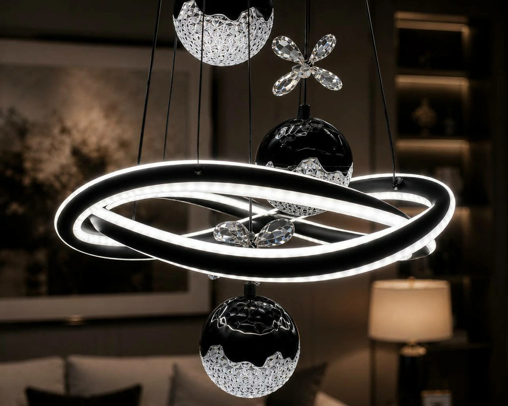 Black Orbit Pendant – detail