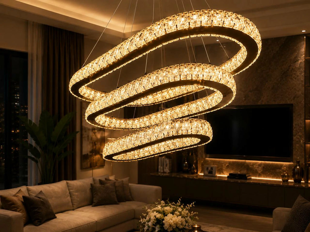 Spiral Crystal Chandelier – detail