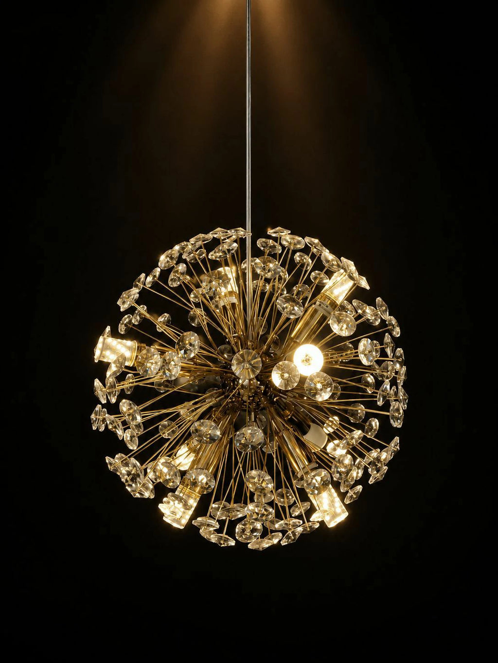 Corona Crystal Chandelier – installed