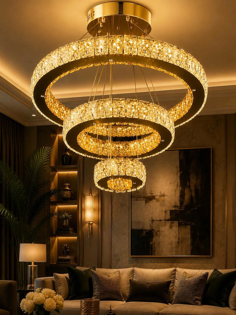 Galaxy Crystal Ring Chandelier – detail
