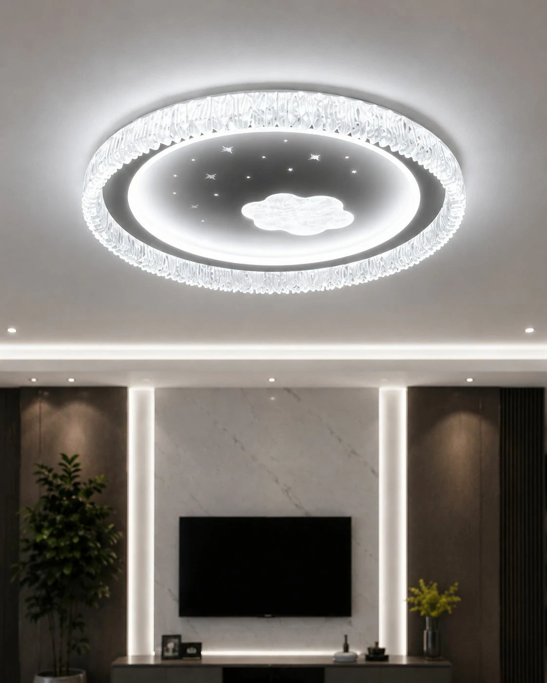 Star Cloud Ceiling Light – installed