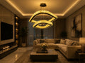 Crystal Halo Black Chandelier