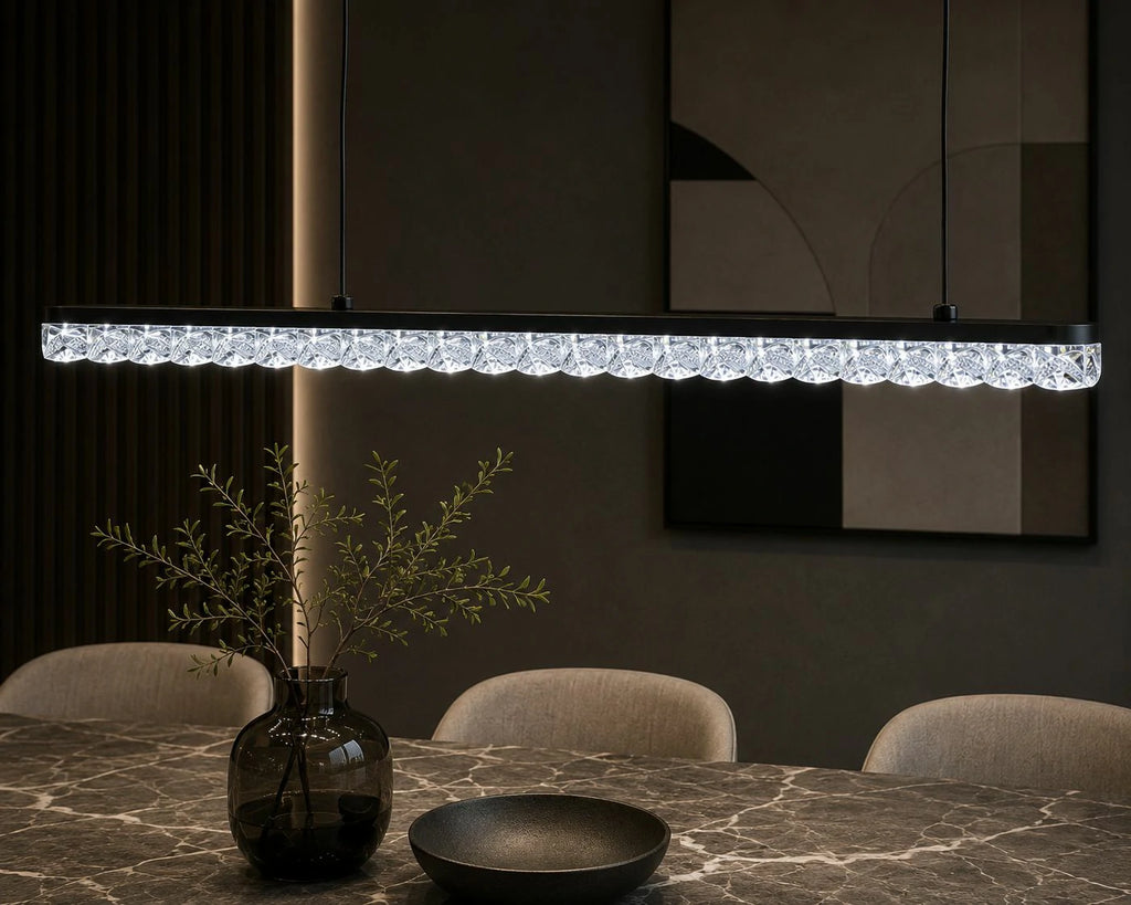 Crystal Line Linear Pendant – detail