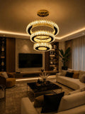 Diamond Halo Crystal Chandelier