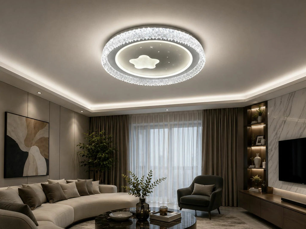 Aurora White Ceiling Light