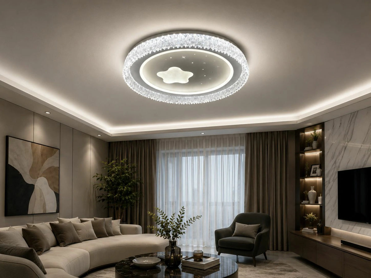 Aurora White Ceiling Light