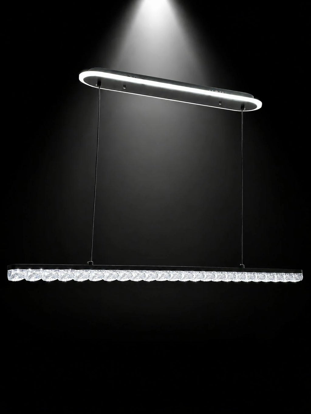 Crystal Line Linear Pendant – installed