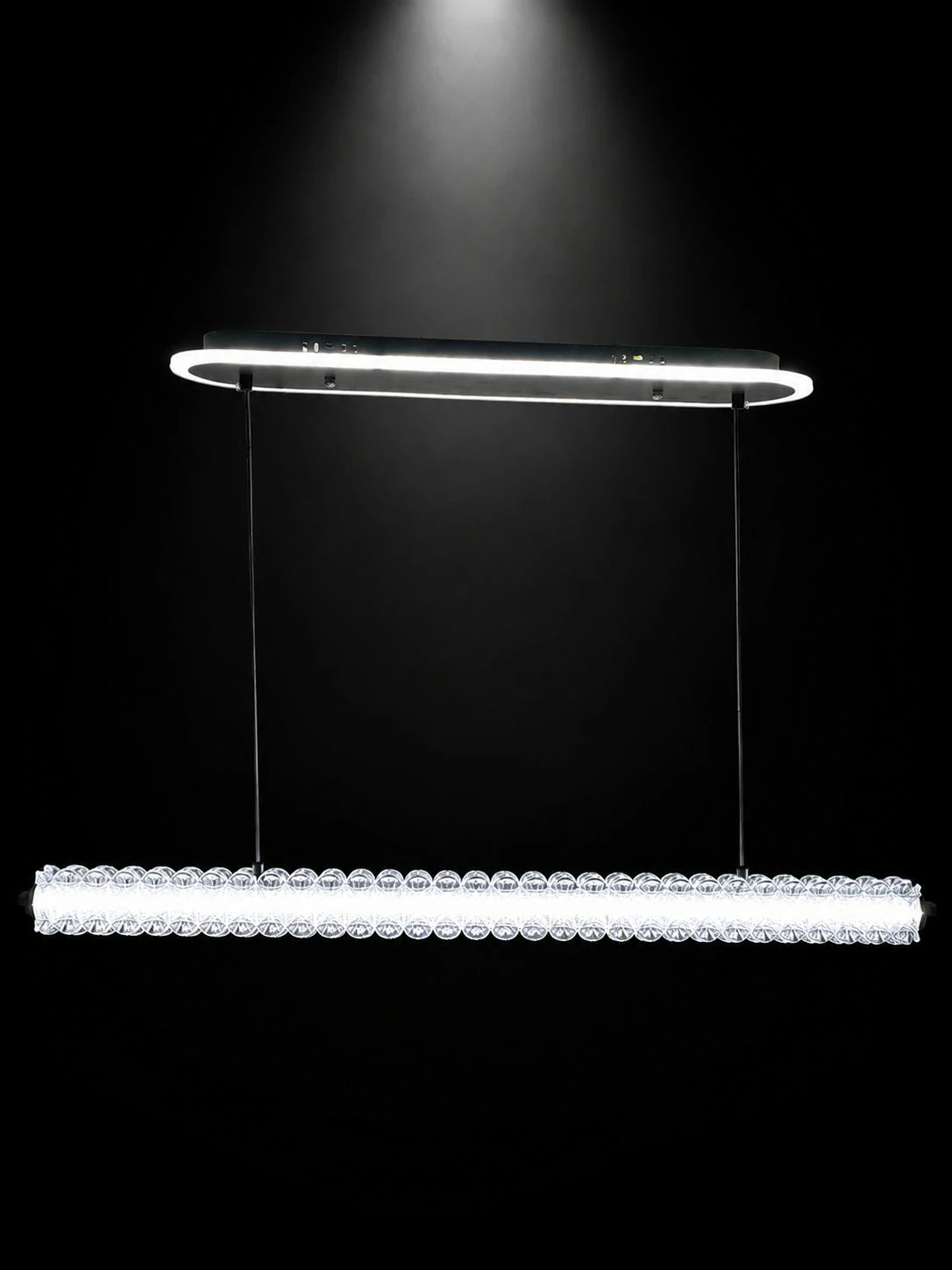 Modern Crystal LED Linear Pendant – detail