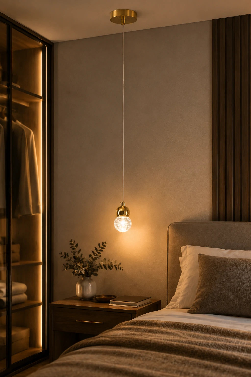 Golden Globe Bedside Lamp